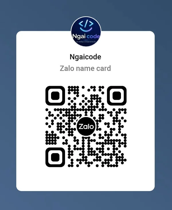 Mã QR Zalo ngaicode